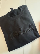 Load image into Gallery viewer, Embroidered puff Personalized school and mascot sweatshirt