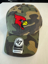 Load image into Gallery viewer, Cardinals Camo hat with Cardinal Embroidered