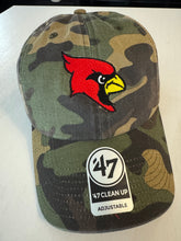 Load image into Gallery viewer, Cardinals Camo hat with Cardinal Embroidered