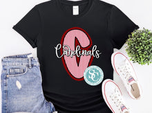 Load image into Gallery viewer, Big C Cardinals seersucker printed shirt