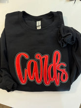 Load image into Gallery viewer, Cards embroidered black metallic shirt