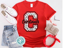 Load image into Gallery viewer, Cardinals Dalmatian printed shirt