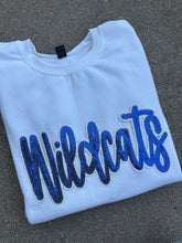 Load image into Gallery viewer, Wildcats sequin patch sweatshirt