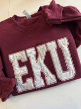 Load image into Gallery viewer, EKU sweatshirt, T shirt Long sleeve, Gameday, Colonels shirt, Embroidered, sweatshirt