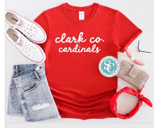 Load image into Gallery viewer, Clark County Cardinals script shirt