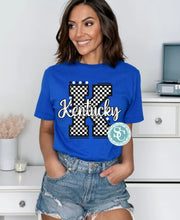 Load image into Gallery viewer, Block K black and white checkered