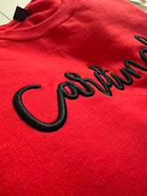 Load image into Gallery viewer, Red Cardinals puff embroidered sweatshirt