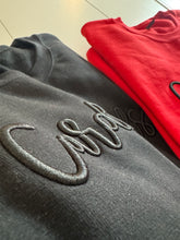 Load image into Gallery viewer, Black Cardinals puff embroidered sweatshirt