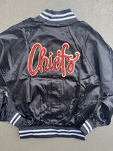 Load image into Gallery viewer, Chiefs sequin Bomber jacket, Varsity bomber jacket, Satin jacket, baseball jacket