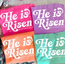 Load image into Gallery viewer, He is Risen Easter Shirt | Easter shirt | Neon Comfort Colors