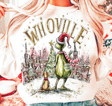 Load image into Gallery viewer, Whoville village Grinch and Max sweatshirt