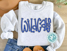 Load image into Gallery viewer, Wildcats preppy hand lettered shirt