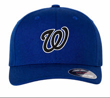 Load image into Gallery viewer, W Royal blue flex fit hat