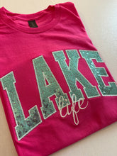 Load image into Gallery viewer, LAKE life sequin shirt