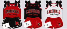 Load image into Gallery viewer, Clark County Cardinals Bow Tank and Shorts set