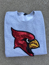 Load image into Gallery viewer, Cardinals sequin patch sweatshirt