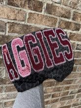 Load image into Gallery viewer, Leopard Aggies sequin shirt