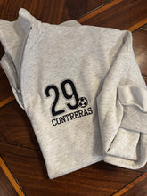 Load image into Gallery viewer, Custom Sports number Quarter Zip sweatshirt| Player name and number | Custom team colors