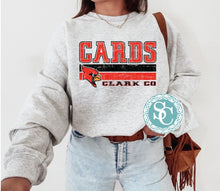 Load image into Gallery viewer, Clark County Cardinals vintage stripe shirt