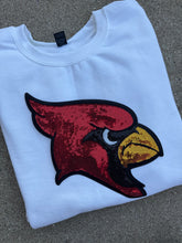 Load image into Gallery viewer, Cardinals sequin patch sweatshirt