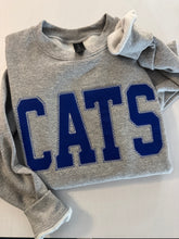 Load image into Gallery viewer, CATS embroidered sweatshirt, Kentucky shirt, Kentucky shirt,Applique,Wildcats school spirit shirt