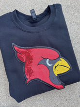 Load image into Gallery viewer, Cardinals sequin patch sweatshirt