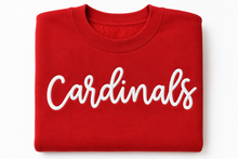 Load image into Gallery viewer, Embroidered puff Personalized school and mascot sweatshirt