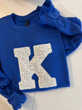 Load image into Gallery viewer, Sequin Kentucky sweatshirt, Adult, Youth, Toddler UK sweatshirt,Power K, KY sweatshirt, Kentucky shirt,Kentucky State sweatshirt, Applique,