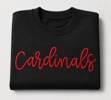 Load image into Gallery viewer, Embroidered puff Personalized school and mascot sweatshirt