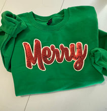 Load image into Gallery viewer, Merry sequin crewneck