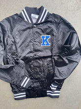 Load image into Gallery viewer, Wildcats sequin Bomber jacket, Varsity bomber jacket, Satin jacket, baseball jacket, Wildcat sequin