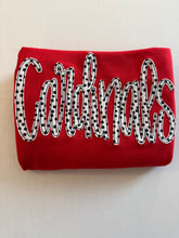 Load image into Gallery viewer, Cardinals embroidered dalmatian script