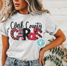 Load image into Gallery viewer, Clark County Cards multi print shirt