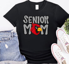 Load image into Gallery viewer, Senior Mom shirt, Cardinals senior mom