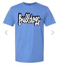 Load image into Gallery viewer, Cursive Bulldogs bubble shirt