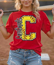 Load image into Gallery viewer, Cardinals softball shirt, Cardinals gameday shirt, Softball shirt
