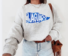 Load image into Gallery viewer, Jaguars Blue Pennant T-shirt, sweatshirt, Adult, Youth,Toddler, Jaguars game day, Custom school mascot tee