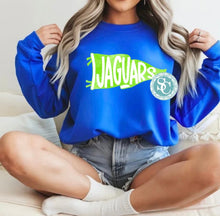 Load image into Gallery viewer, Jaguars Green Pennant T-shirt, sweatshirt, Adult, Youth,Toddler, Jaguars game day, Custom school mascot tee