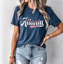Load image into Gallery viewer, Atlanta laces baseball shirt, Braves baseball shirt, Atlanta baseball shirt
