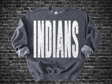 Load image into Gallery viewer, Indians oversized print Gameday Sweatshirt
