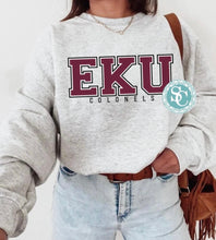 Load image into Gallery viewer, EKU varsity print shirt
