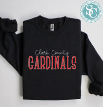 Load image into Gallery viewer, Clark County Cardinals script shirt