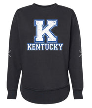 Load image into Gallery viewer, Power K Kentucky tunic Sweatshirt| Varsity letters | Oversized round hem| KY sweatshirt