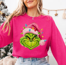Load image into Gallery viewer, Hand painted Grinch Christmas sweatshirt