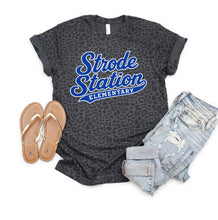 Load image into Gallery viewer, Strode Station Elementary black leopard shirt