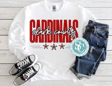 Load image into Gallery viewer, Clark County Cardinals star printed shirt