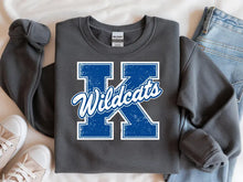 Load image into Gallery viewer, Block K Wildcats sweatshirt, Kentucky sweatshirt
