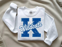 Load image into Gallery viewer, Block K Wildcats sweatshirt, Kentucky sweatshirt