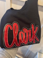 Load image into Gallery viewer, CLARK County embroidered black metallic shirt