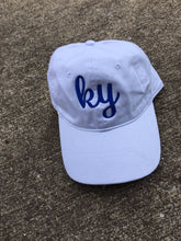 Load image into Gallery viewer, KY cursive hat, Kentucky hat, Women's Baseball Cap, Embroidered hat, Womens baseball hat,